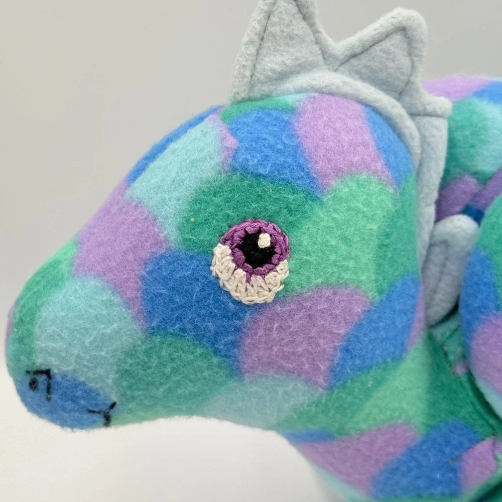 Artisan Made Dinosaur Dragon Plush Fleece Stuffed Animal‎ 14